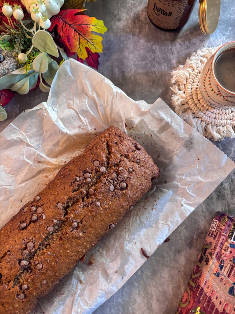 banana bread hotový